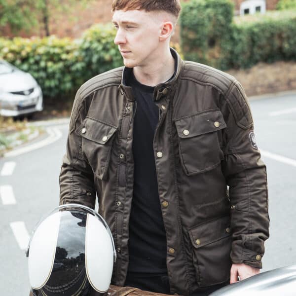 Tewkesbury Waxed Cotton Motorcycle Jacket - Merlin Bike Gear